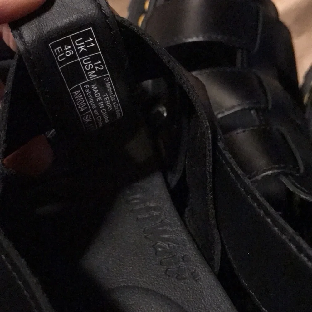 New Dr Martens Terry Sandal 12 or 13 black sandals